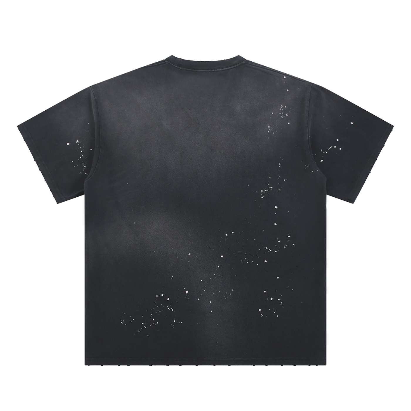 "Fist My Bump" | Hand-Frayed Sunfade Paint Splatter T-Shirt